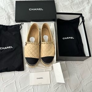 CHANEL Quilted Espadrilles Rare model